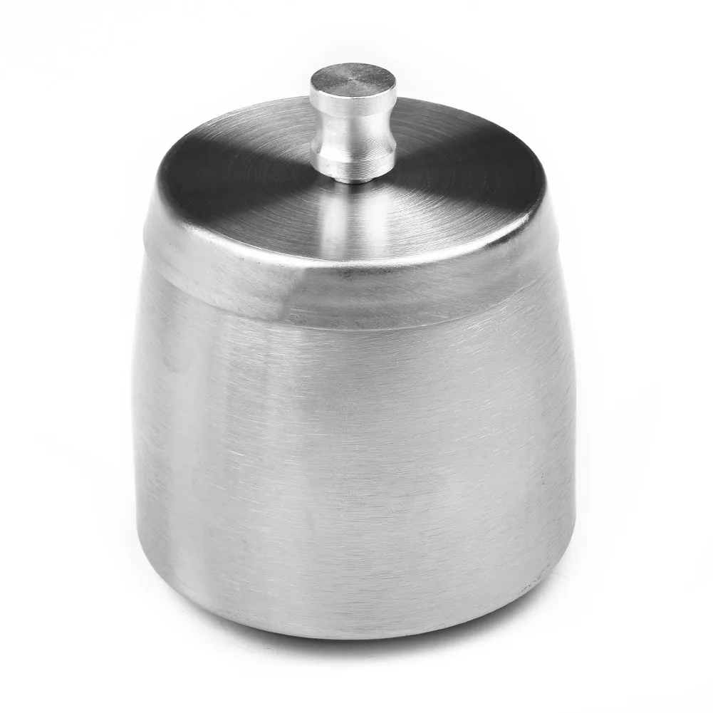 

1PCS Stainless Steel Ashtray With Lid Portable Windproof Round Ashtra For Living Room Office Ashtray Cover To Prevent Fly Ash