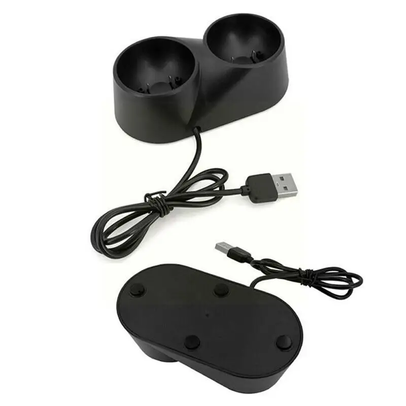 Dual Charger Dock for PS3/ PS4 VR Motion Controller Playstation Move Controller Black Z5R9 images - 6