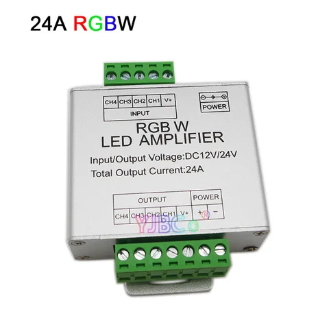 Усилитель мощности, 12 В, 24 В, алюминиевый, для ретранслятора, усилителя светодиодной ленты RGB/смещения RGB +, 12 А, 15 А, 24 а, 30 А, для подсветки ленты RGB