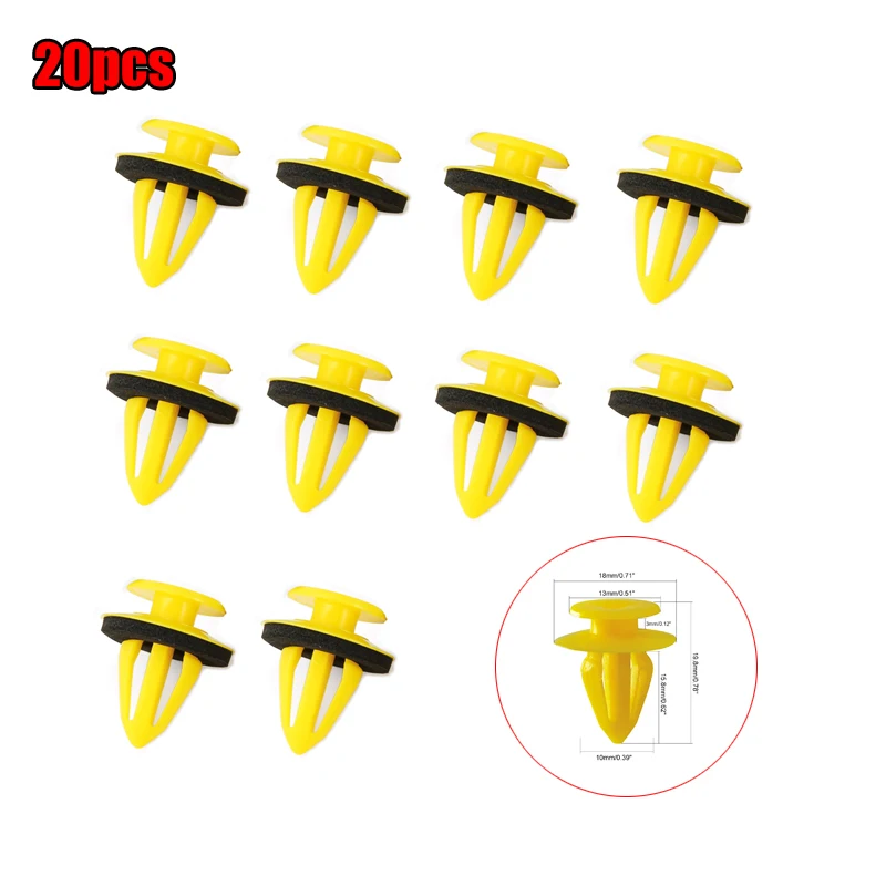 

10/20 шт. клипсы для автомобильной дверной панели отверстие с уплотнительным кольцом пластиковые заклепки крепежный зажим для BMW Honda автомобильные аксессуары для Toyota