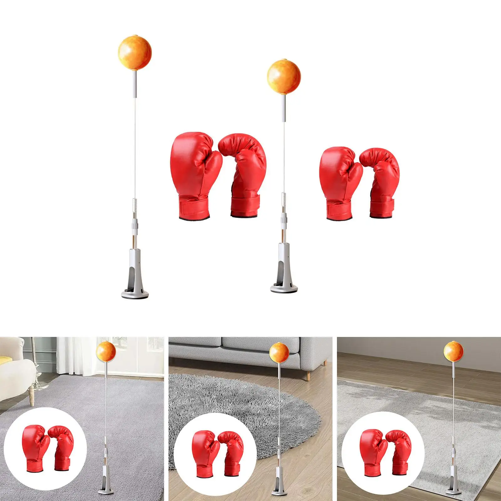 Боксерский мяч для тренировок по высоте с регулируемой скоростью