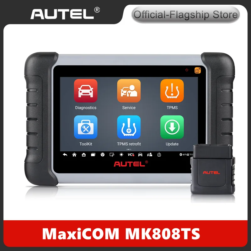 Autel MaxiCOM MK808TS инструмент для автоматической диагностики сканер TPMS с полным TPMS и инструментом для программирования датчиков OBD2 сканер