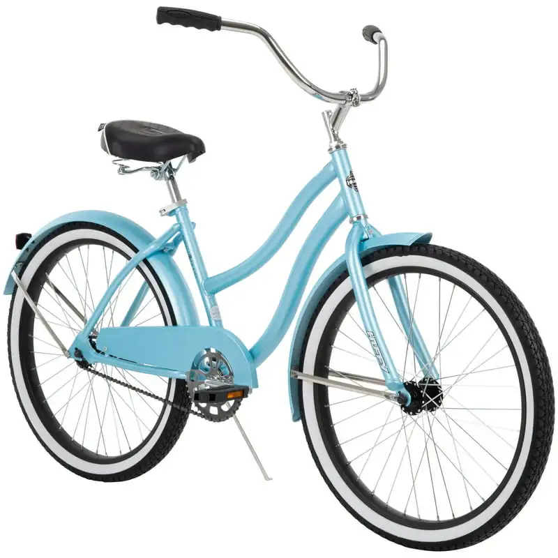 

24” Cranbrook Girls Beach Cruiser Bike for Women, Sky Blue Bicycle Bike Travel Adult Teens Gift