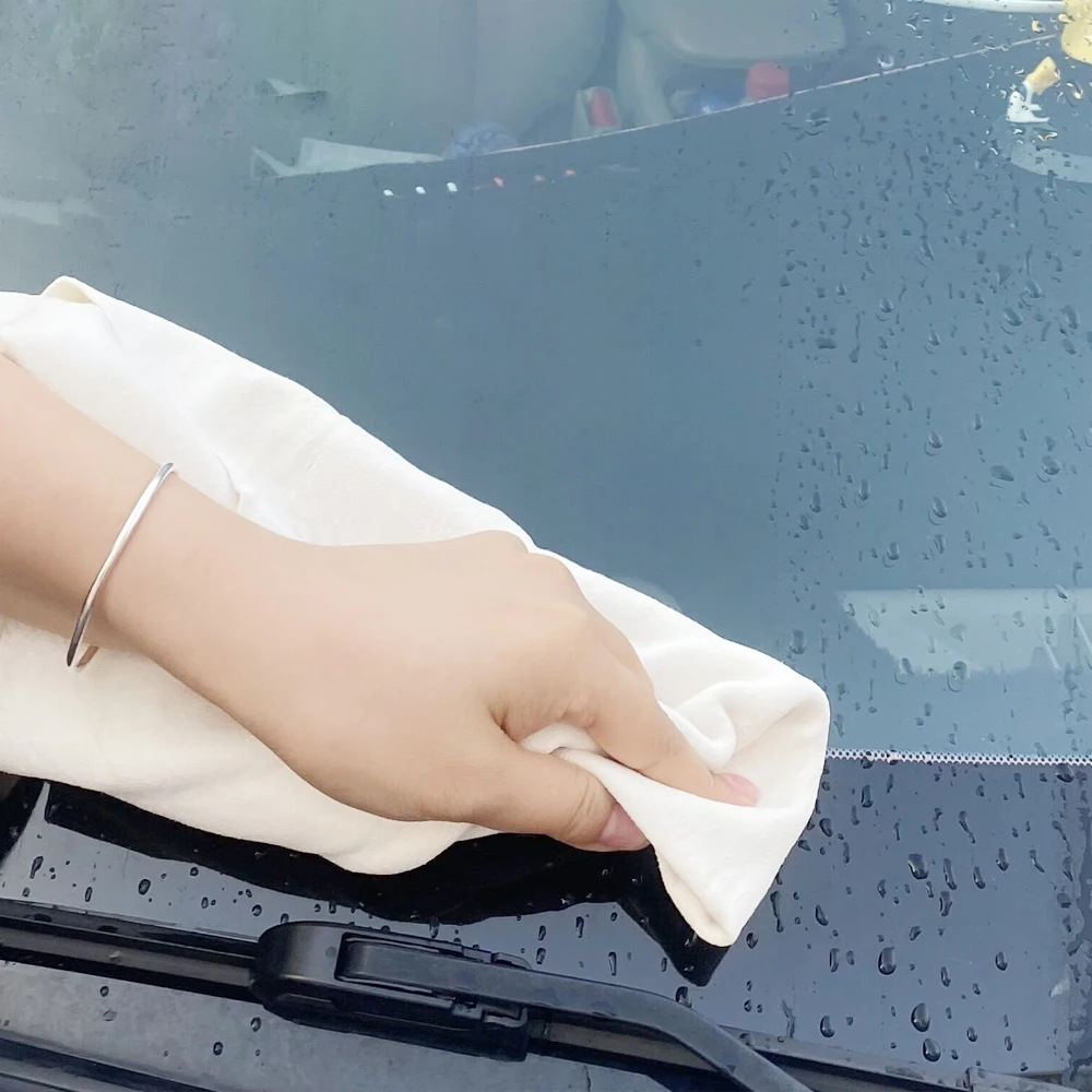 Ткань из натуральной кожи для очистки автомобиля прибл. Водонепроницаемая