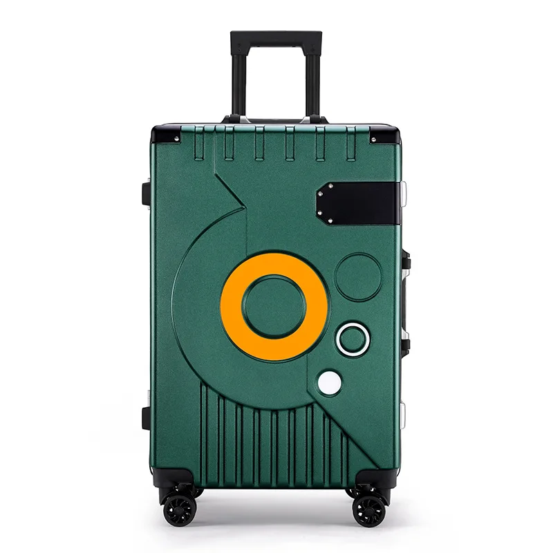 Travel spinner luggage 20/22/24/26 inches Men Aluminum frame rolling suitcase woman Fashion trolley case business Boarding box