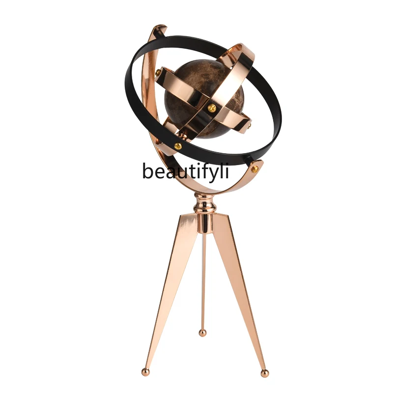 

yj Modern Light Luxury Globe Ornament High-End Home Decorations