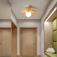 japanese style corridor aisle ceiling lights nordic ins personality creative balcony porch simple cloakroom log hanging lamps