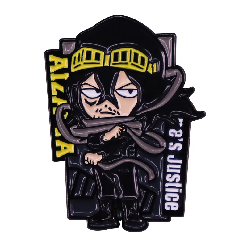 Фото Жесткий эмалированный значок One's Peace Aizawa Shouta №1