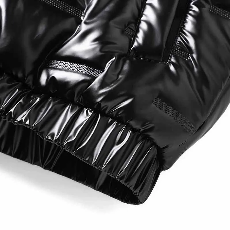 Varsanol Winter Jacket Men Parkas Windbreaker Fashion Thermal Coats Man Thick Warm Glossy Black Jackets Outwear Men's Clothing