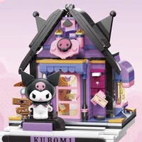 sanrio cinnamoroll kuromi melody hello kitty cute cartoon building blocks assembled lego children educational toy gift