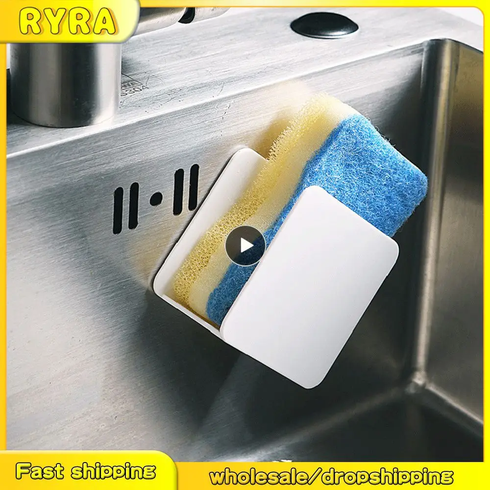 Настенная полка для хранения чистящей ткани современная минималистичная губки