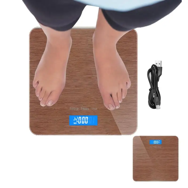

Intelligent Body Scale USB Charging Electronic Weighing Scale Household Scale Adult Weighing Scale Digital LED Backlight Display