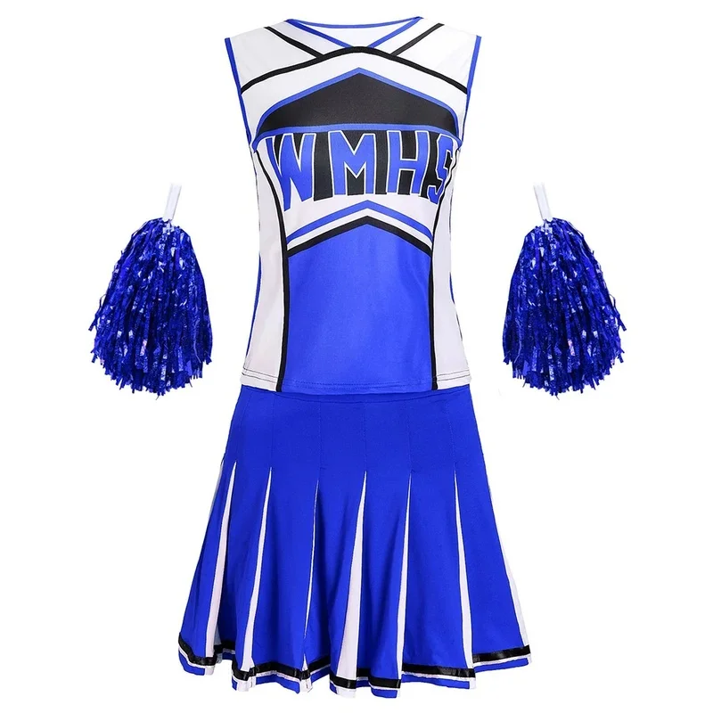 Костюм для девочек в стиле чирлидинга LKO Halloween High School Club Girl Glee Style, нарядный костюм чирлидерши H[H5] (art.: 3920dc78ea7dd) - 3920dc78ea7dd