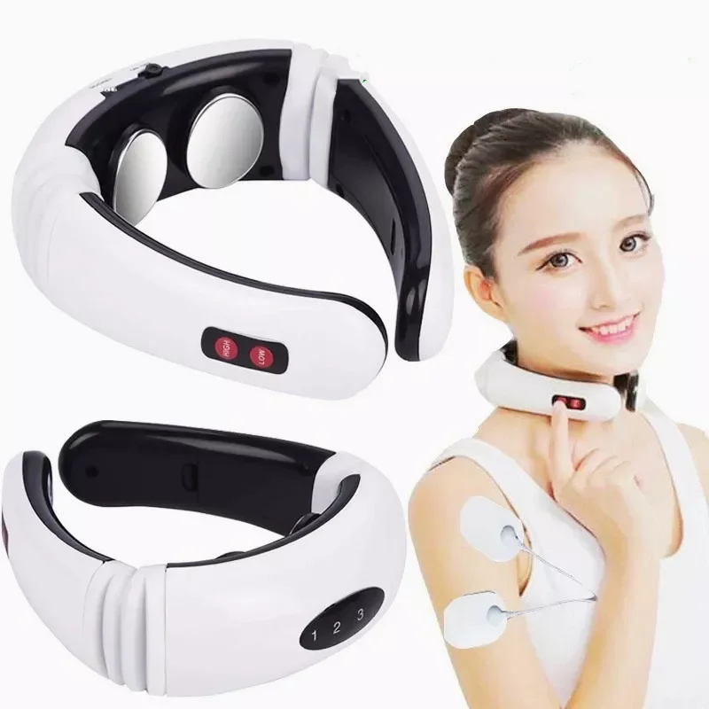 

Neck Massager And Pulse Back 6 Modes, Power Control, Far-infrared Heating Analgesic Tool