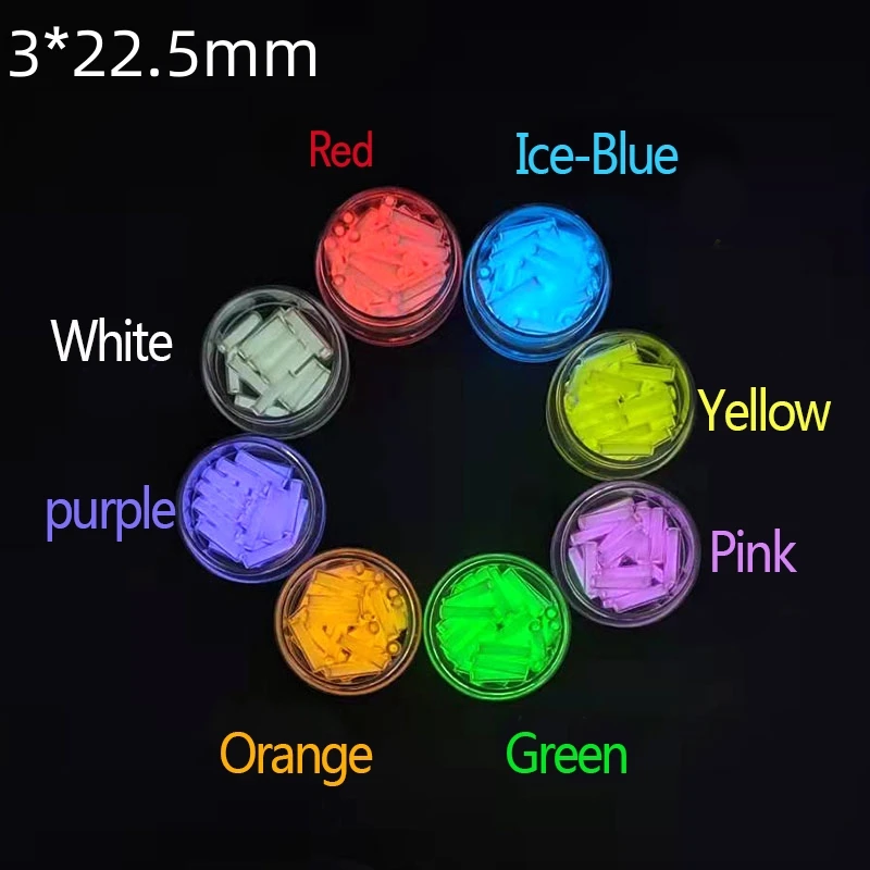 

1PC 3*22.5mm Tritium Gas Tube Self-luminous Tritium Vials Multi-color Emergency Light Automatic Light High-Tech EDC Tools