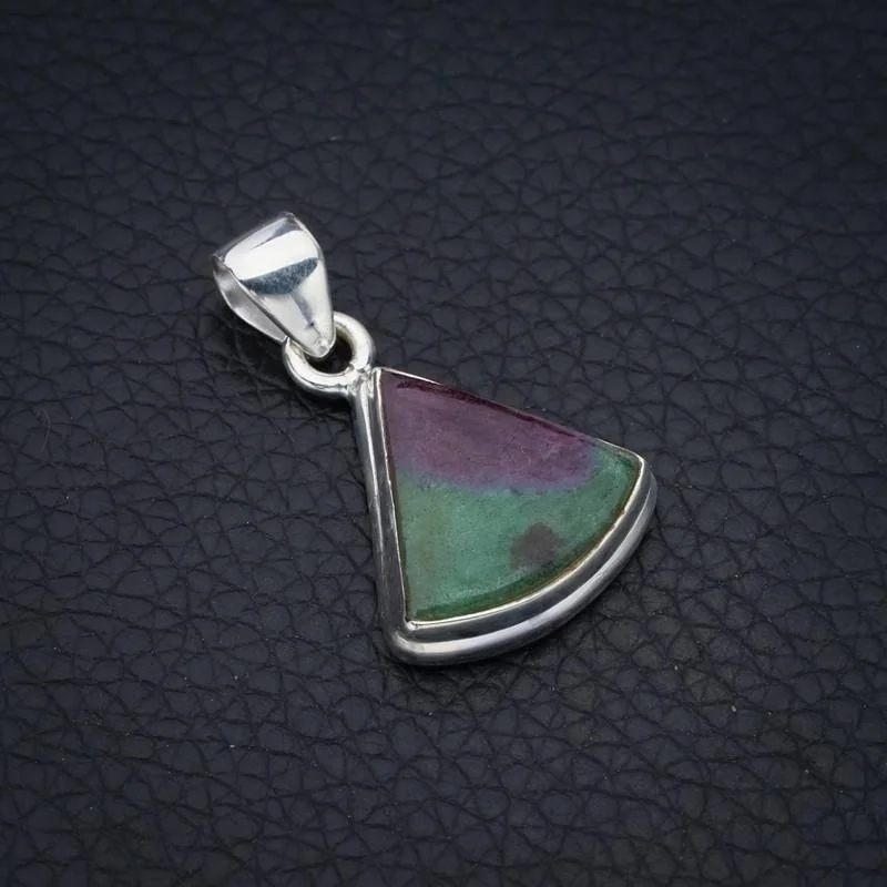 

StarGems Zoisite Handmade 925 Sterling Silver Pendant 1.25" F4642