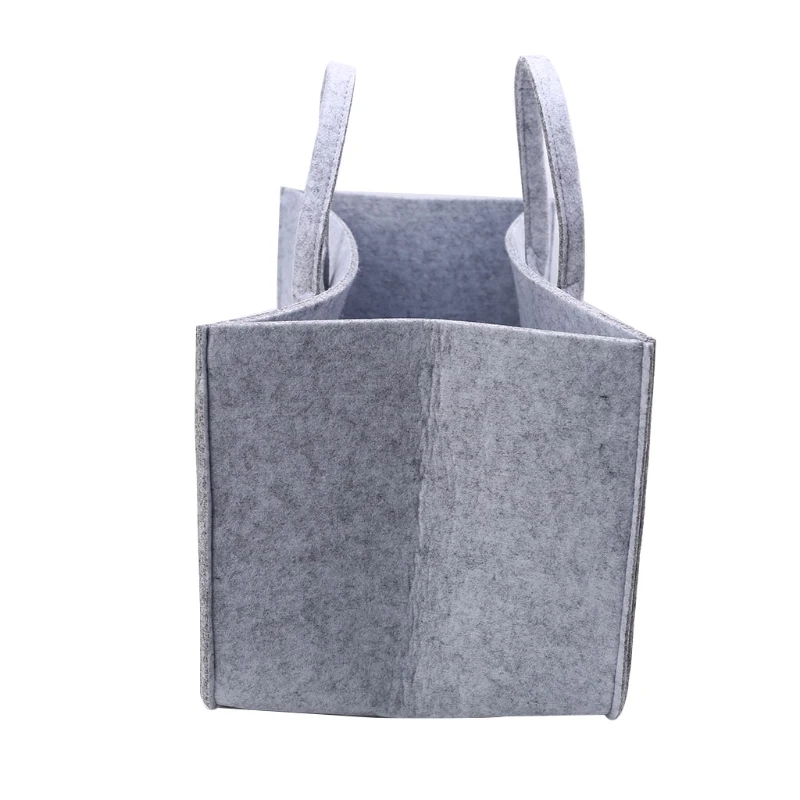 

Felt Storage Baskets Foldable Rectangular Bag Portable Multipurpose Basket for Car Travel Shopping