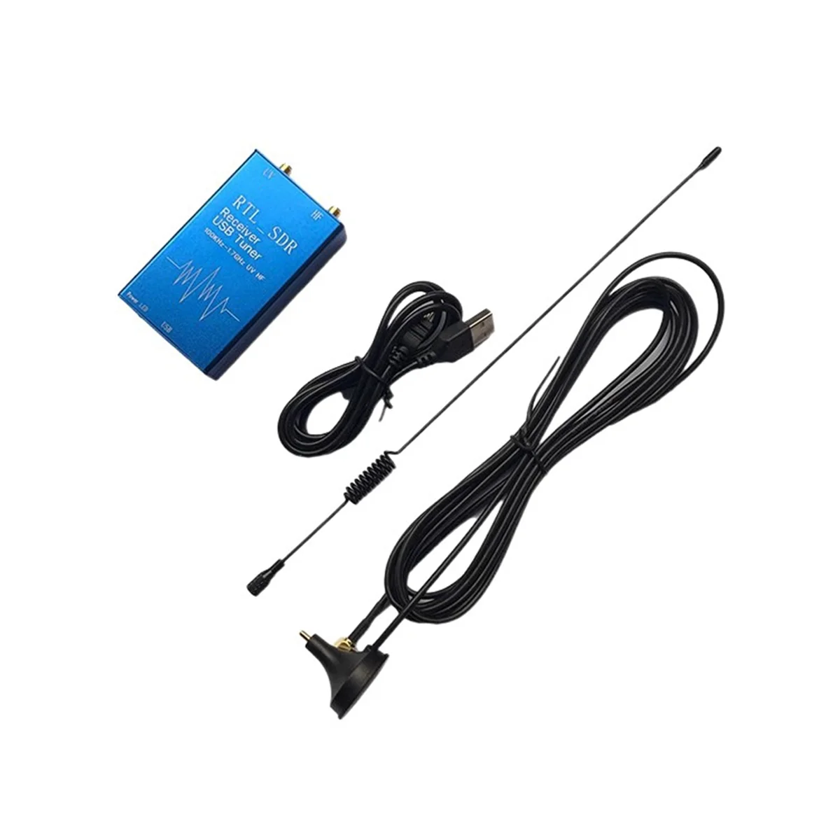 Xr-105 Rtl-Sdr Usb беспроводной приемник 100 кГц-1,7 ГГц полный диапазон Uv Usb тюнер приемник R820T + 8232 любительский