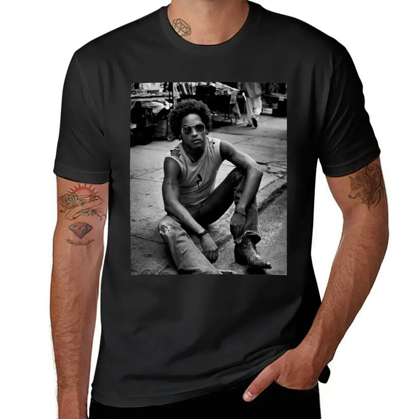 Футболка Lenny Kravitz для мальчиков футболки с рисунком животных и графическим