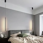 Прикроватный светодиодный светильник для спальни, подвесной светильник для гостиной, с регулируемой линией, настенная лампа для телевизора, домашний декор, современное крепление