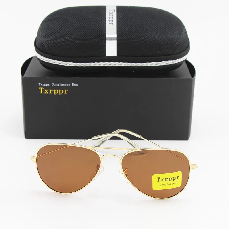 

Солнечные очки Txrppr поляризационные UV400 для мужчин и женщин, Классические брендовые дизайнерские солнечные очки для вождения, коричневые