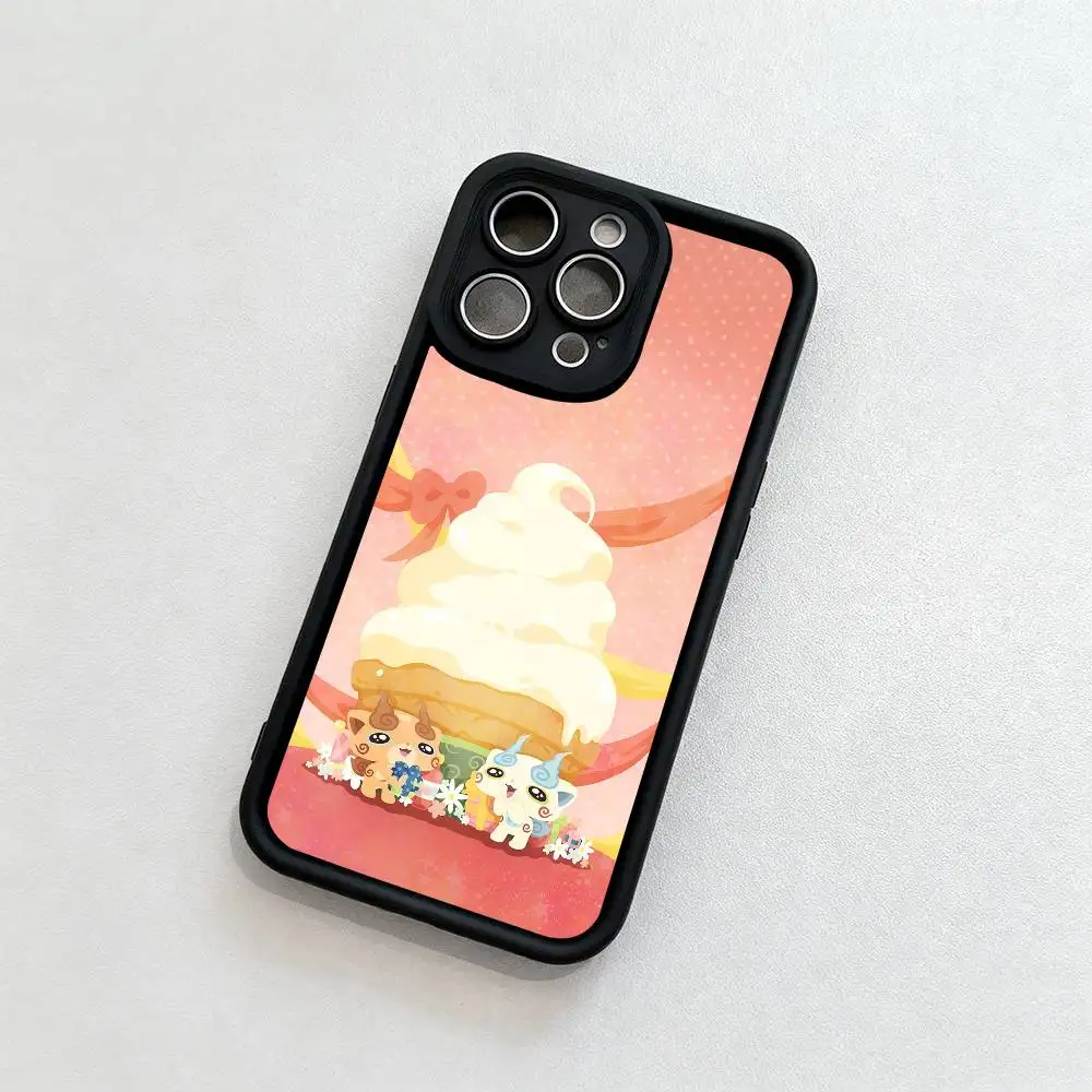 Фото Чехол для телефона J-Jibanyan, черный матовый чехол для iPhone 16, 15, 14, 13, 12, 11 Pro Max, чехлы на заднюю крышку №4