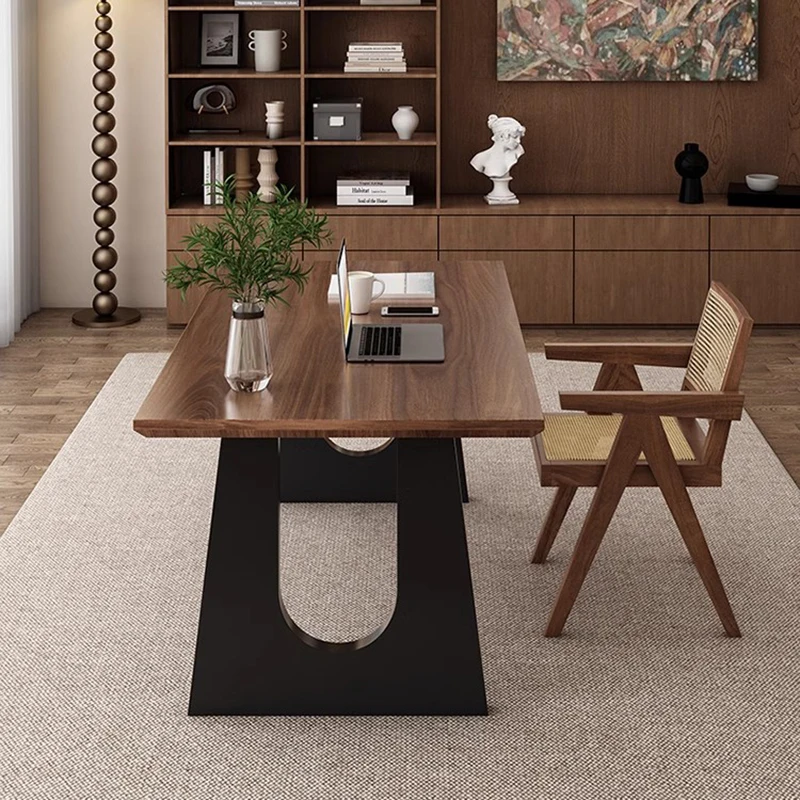 Деревянный современный офисный стол Рабочий для руководителя минималистичный