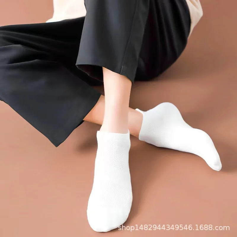 Socks for Men Invisible Socks for Mens Men's Short Socks Summer Thin Anti Odor Men's Socks Cotton Mesh Short Socks Boat Socks