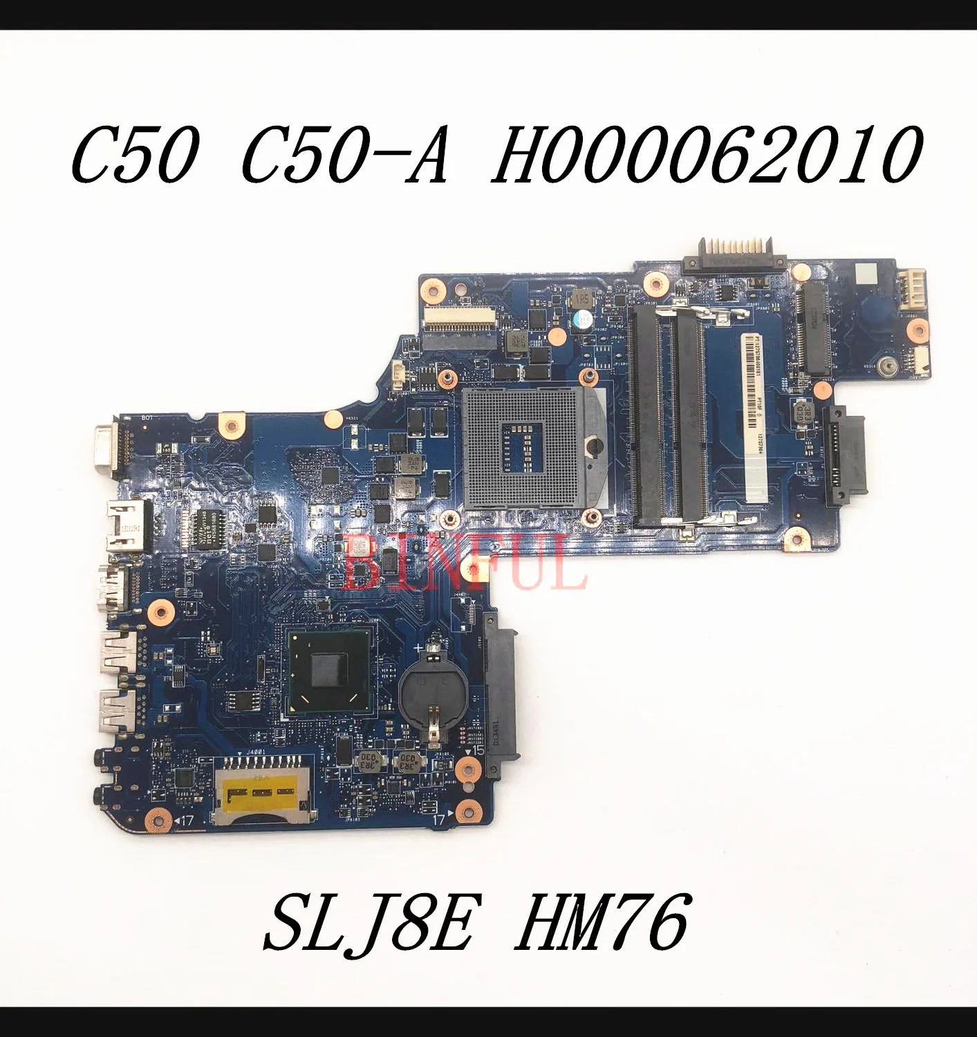 H000062010 H000061930 High Quality Mainboard For TOSHIBA Satellite C50 C50-A Laptop Motherboard HM76 SLJ8E 100%Full Working Well