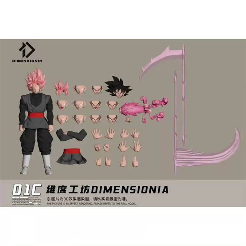 Фото Фигурка-модель Dimensionia Dragon Ball Super Saiyan Rose Son Goku Black Zamasu, аниме-фигурка, игрушка, подарок №4