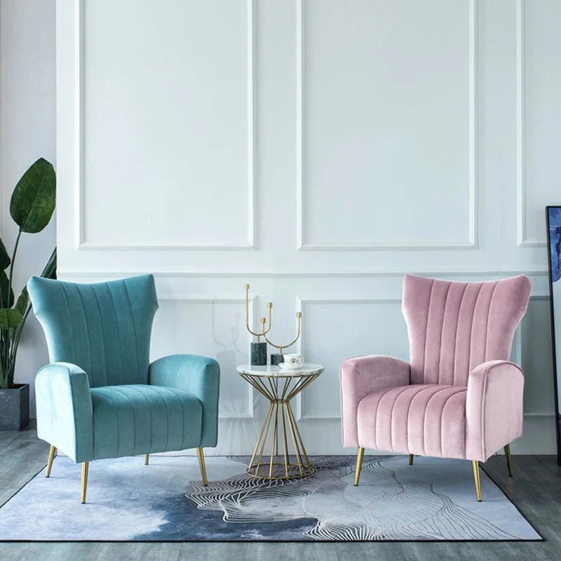 

Lounge Cozy Living Room Chair Luxury Armchair Nordic Bedroom Chair Design Modern Adults Reading Fauteuil Salon Home Furniture