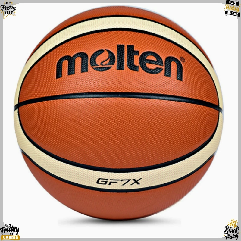 Фото Совершенно новый баскетбольный мяч Molten GF7X, размер 7, из материала PU, для игры на улице и в помещении, высококачественный, для тренировок и игр. №2
