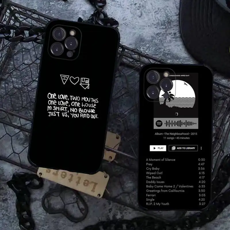 

The neighbourhood band Phone Case For iPhone 13 Pro MAX 14 11 12 Mini X XS XR 6 7 8 Plus SE 2020 Soft TPU Cover