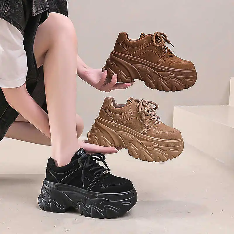 Женские кроссовки на платформе теннисные женские корейские туфли женская обувь