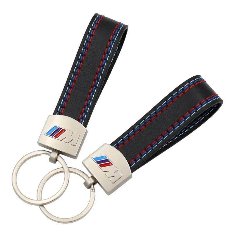 1 шт. кожаный автомобильный брелок металлический для ключей стиль bmw M наклейка e46