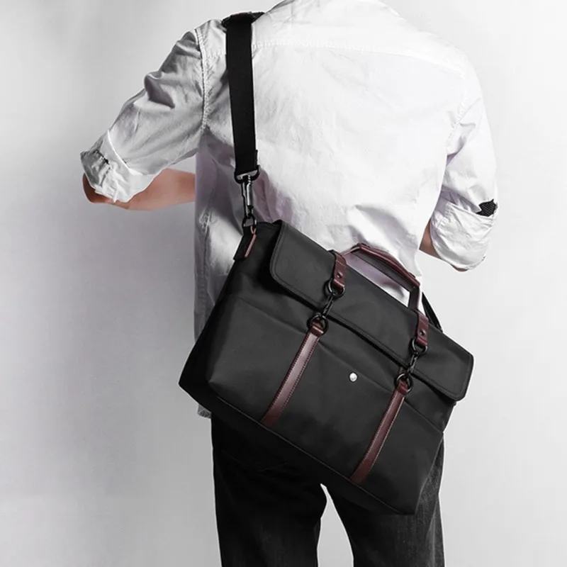 Bag For Office Working Business Black Large Capacity Man Bag Men's Nylon Multi-functional Bag Messenger Bags