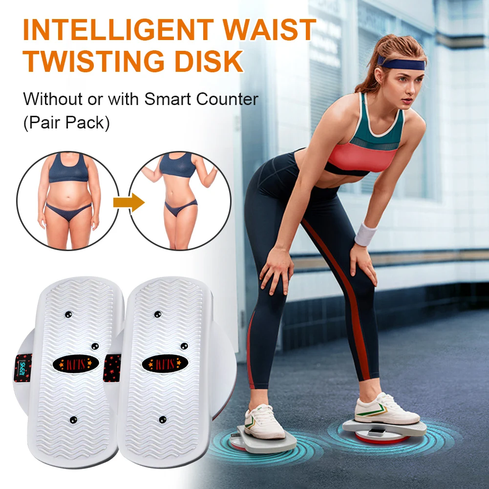 

Twisters Smart Step Counting Twisting Plate Fitness Lose Weight Step Platform Fitness Double Pedal Magnet Waist Wriggling Plate