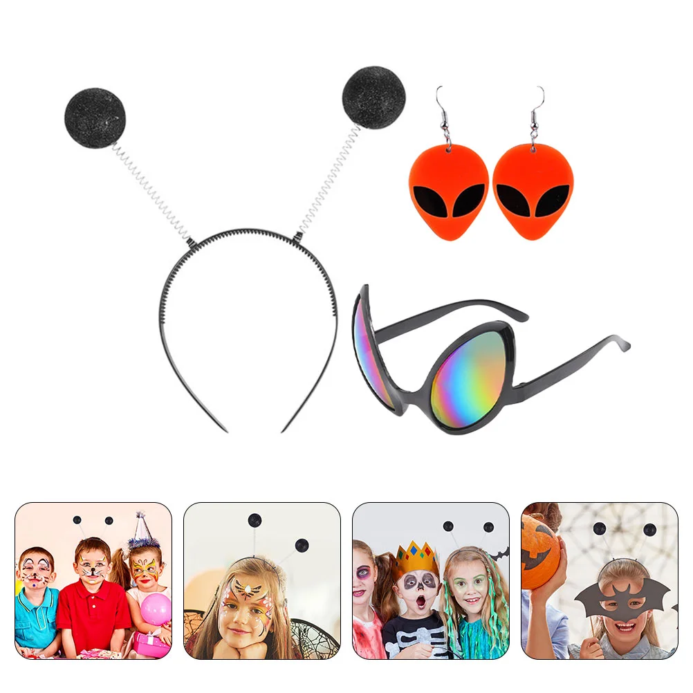 

1 Set Halloween Party Hairband Ear Pendants Party Eyewear Party Ornaments