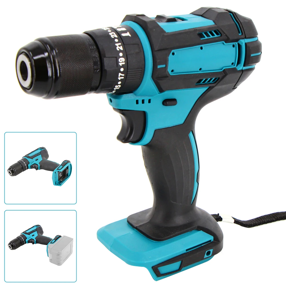 

1pc Electric Drill 100W 90V Rechargeable-lithium Technology Pistol Stepless Speed Regulation For 21V Battery Power Tools