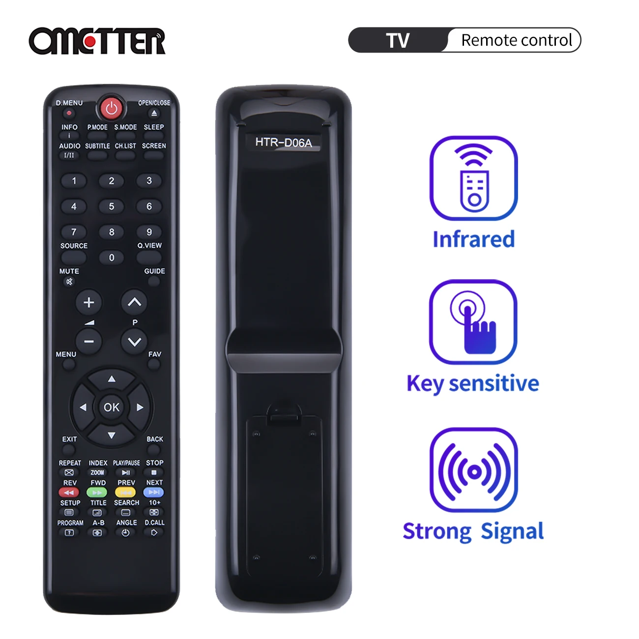 

for HTR-D06A haier TV Remote control LE22G610CF LE24G610CF LE29C810CF LET32C800HF LET39C800 LET50C800HF