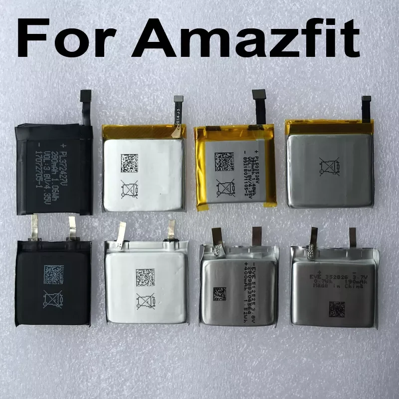 

NEW2023 HUAMI For Amazfit GTR 42mm 47mm smartWatch battery For Amazfit T-REX PL332728V / PL402120V / PL372427V PL502524V Safety