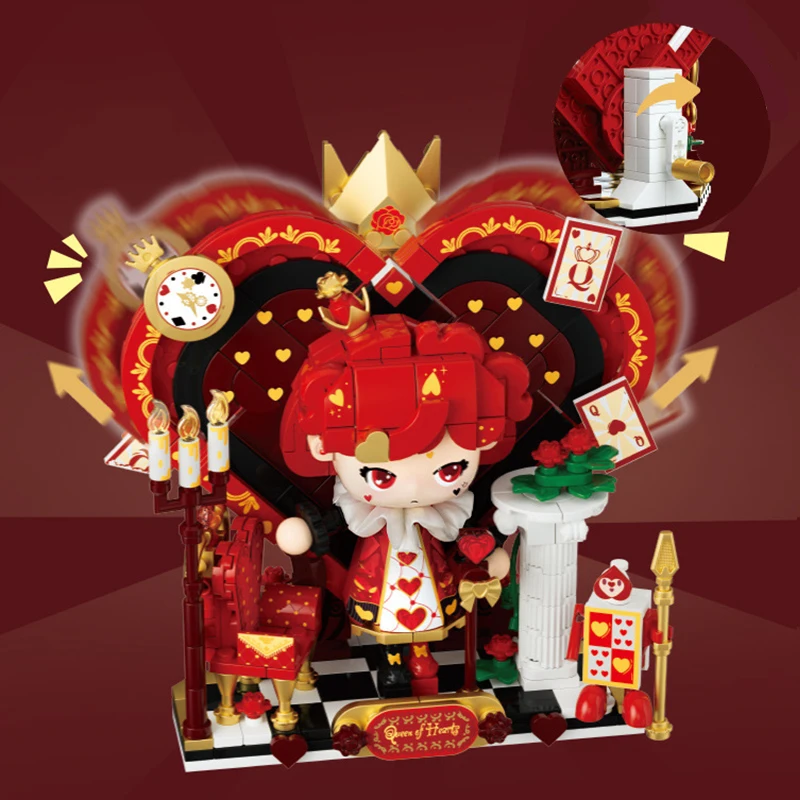 Лидер продаж сказочное покерное Королевство строительные блоки милая