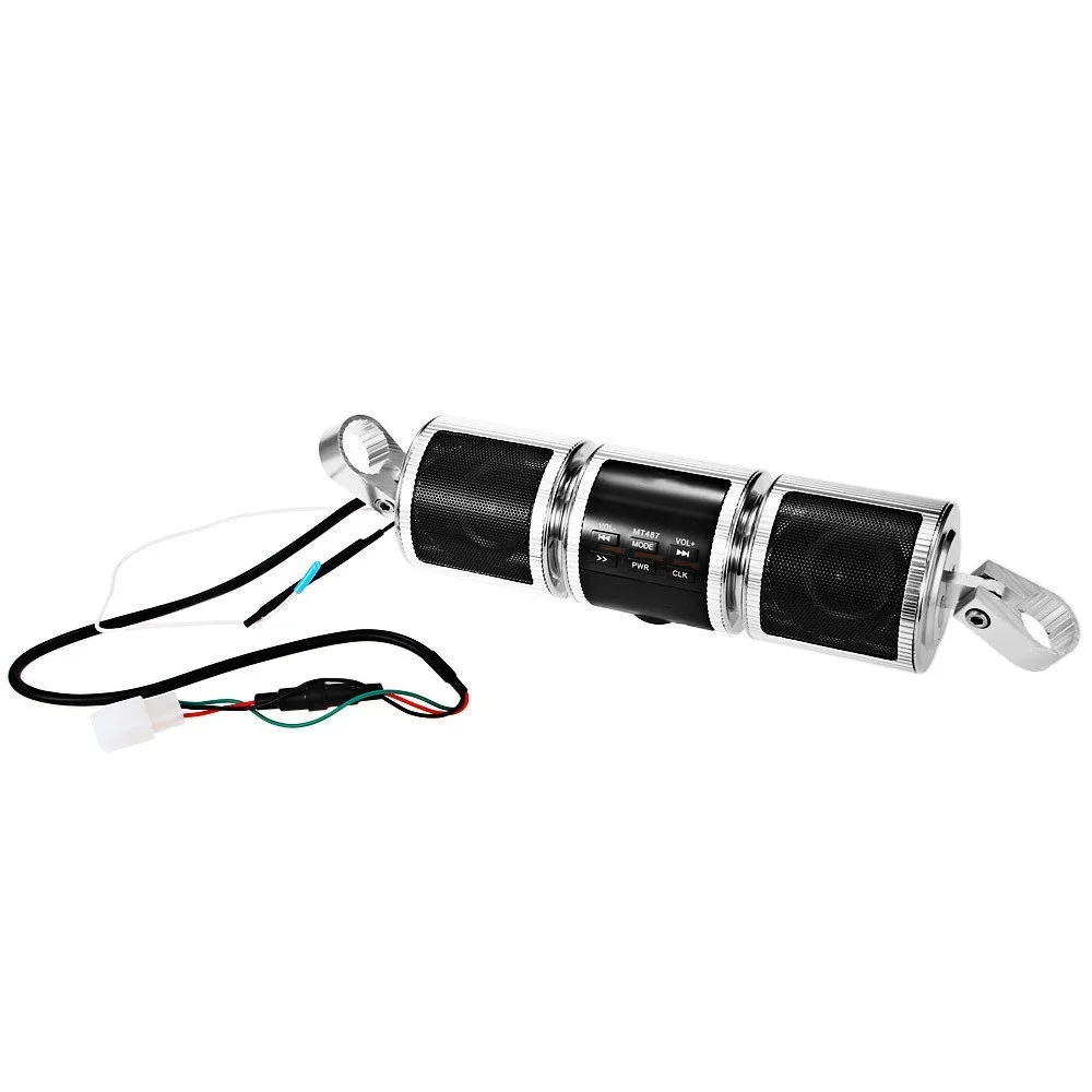 Sound box Motorcycle Speaker Bluetooth V2.1+ EDR Audio Water-resistant Motorbike Stereo Moto FM Radio AUX USB TF MP3 | Электроника