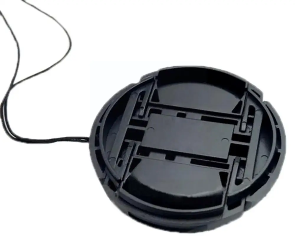 1 шт. 55 мм крышка объектива с центральным зажимом защелкивающаяся со шнурком для