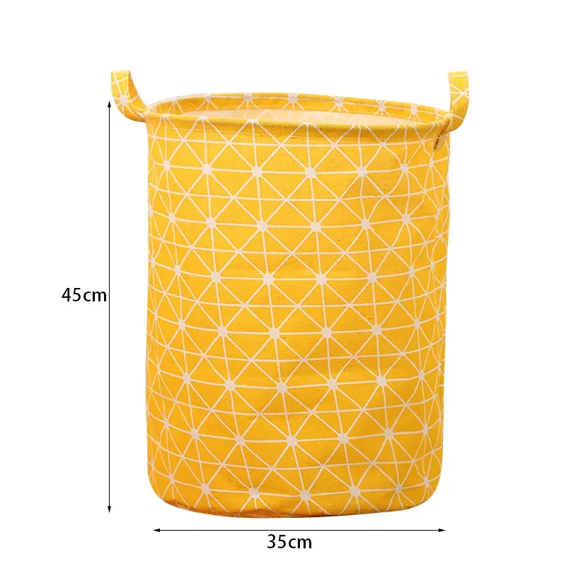 

Льняная складная корзина для белья