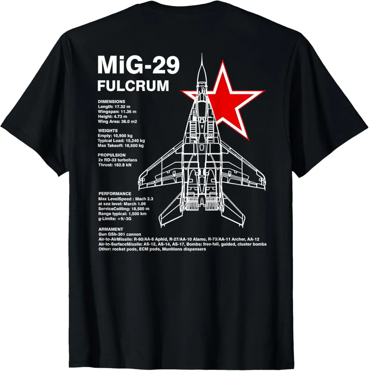 Футболка Mikoyan Mig 29 Fulcrum Russian Air Force с коротким рукавом повседневная рубашка из 100%