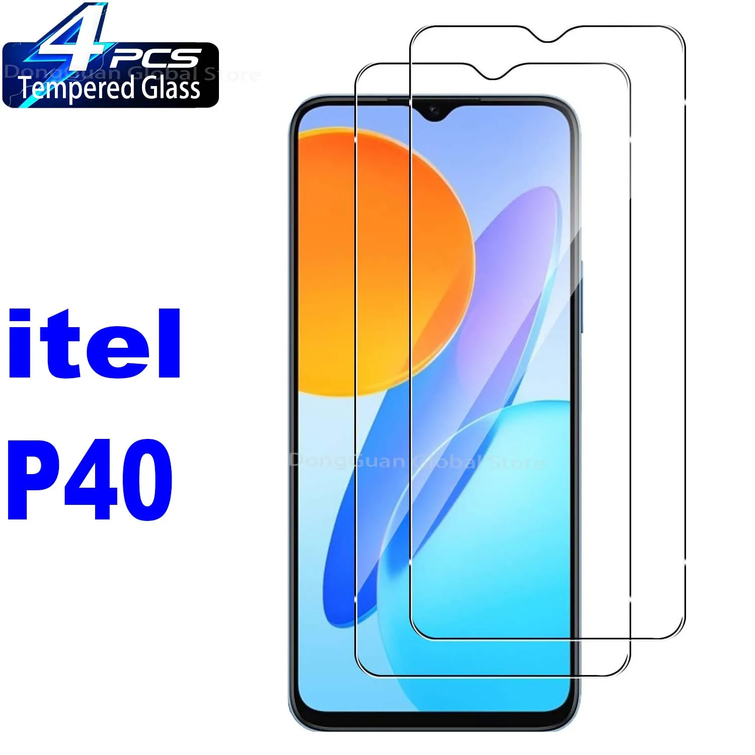 2/4 шт. закаленное стекло для itel P40 Защитная стеклянная пленка экрана