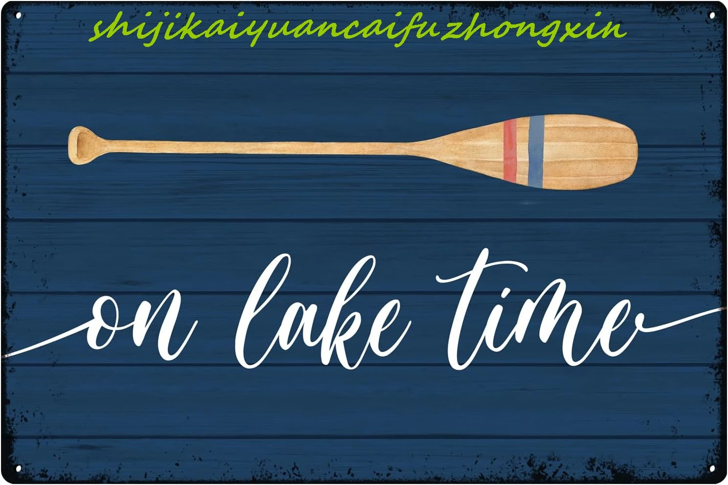 Металлическая вывеска SJKY Znzd On Lake Time
