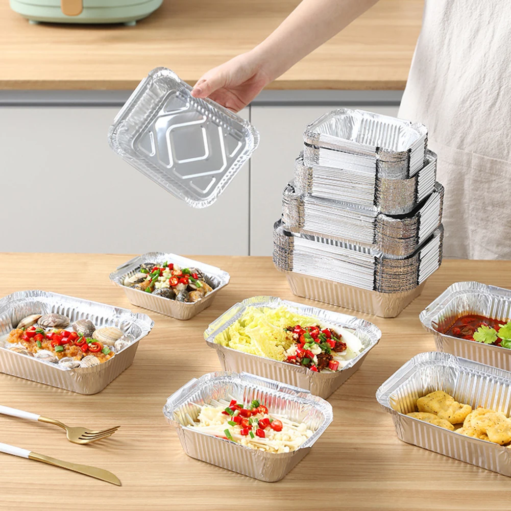 

Одноразовая прямоугольная тарелка из алюминиевой фольги, бытовая сковорода для жарки, духовка, специальная коробка для выпечки из оловянной бумаги, коврик для пищевых продуктов