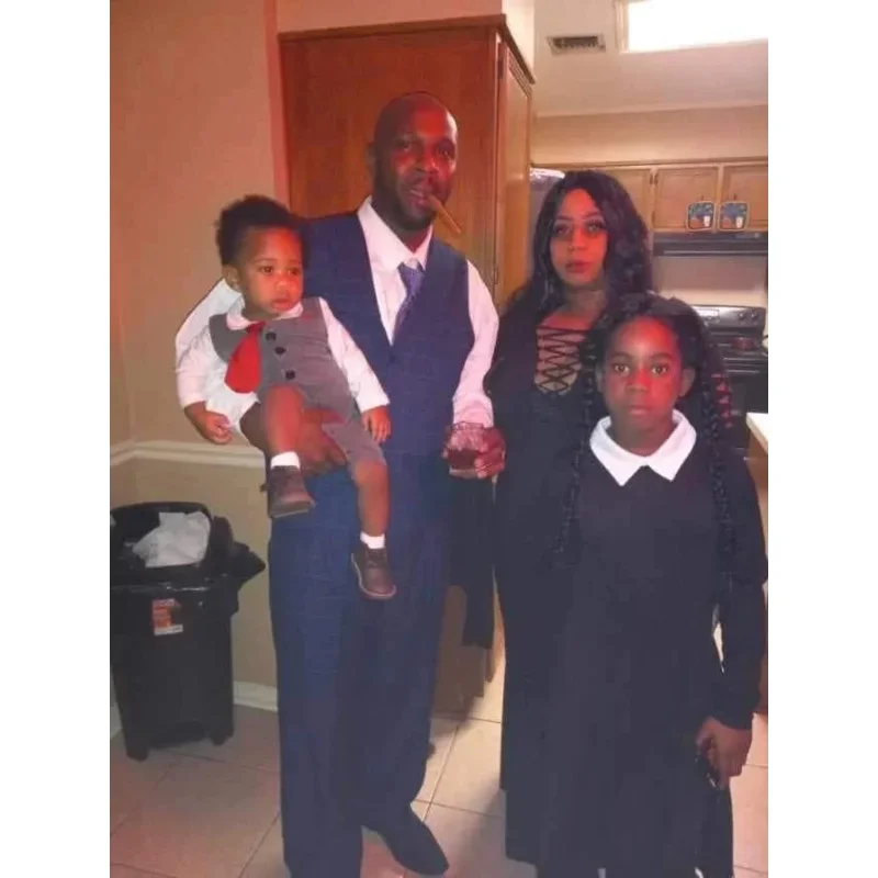 Новый карнавальный костюм Адамса 2025 большие размеры семейное готическое платье